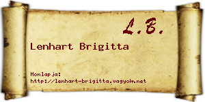 Lenhart Brigitta névjegykártya